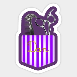 Purple Dapper Dan Pocket Sticker